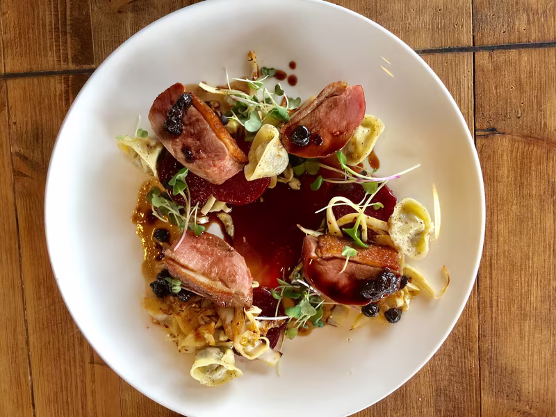 A plated dish from Seasons
