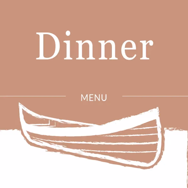 Dinner menu